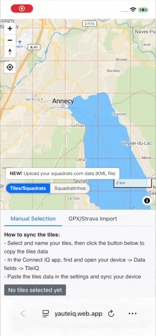 Syncing with Connect IQ App Demo